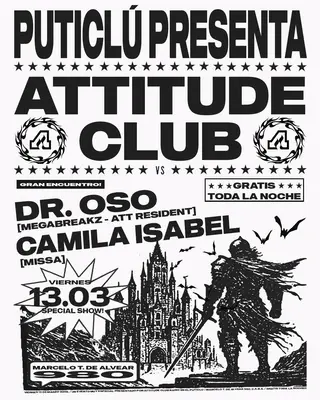 ATTITUDE CLUB at TBA - Puticlú