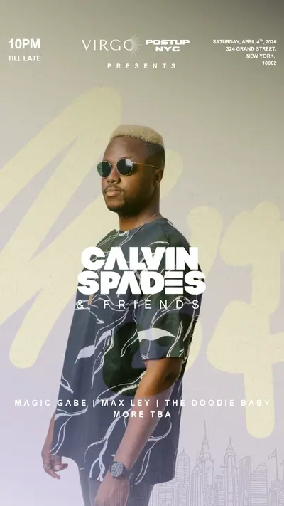 Calvin Spades & Friends Calvin Spades & Friends - EDM event at Virgo in New York City