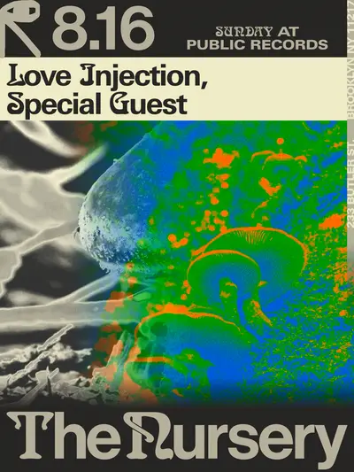 The Nursery: Love Injection, Special Guest - EDM event at public records in New York City