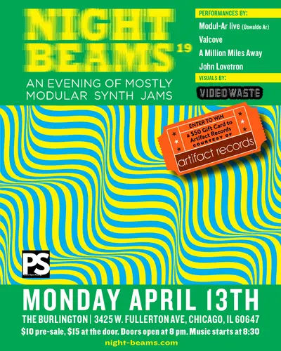 Night Beams 19 - EDM event at The Burlington in Chicago