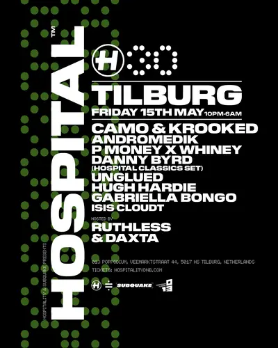 Subquake x Hospitality30 - EDM event at 013 Poppodium in All