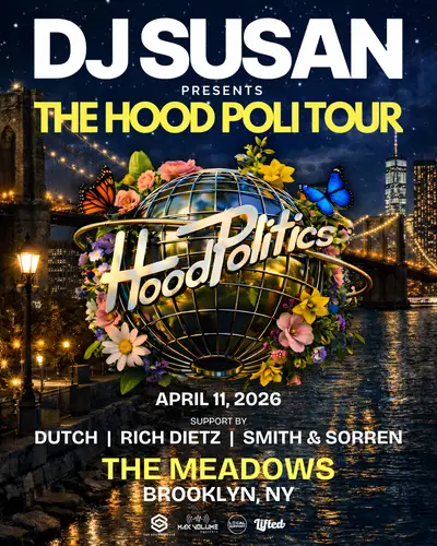 DJ Susan presents The Hood Poli Tour - Brooklyn - EDM event at The Meadows in New York City
