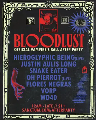 Bloodlust (Official Vampire's Ball Afterparty) at TBA