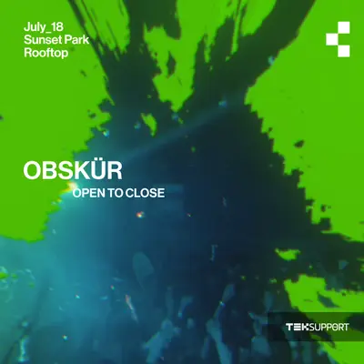 Teksupport: Obskür (open to close) - EDM event at Sunset Park Rooftop in New York City