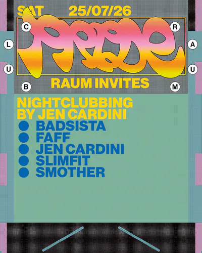 RAUM invites NightClubbing - EDM event at CLUB RAUM in Amsterdam