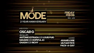 2 Years of MODE with Oscar G & More – Detroit – Feb 6, 2026 - EDM news article