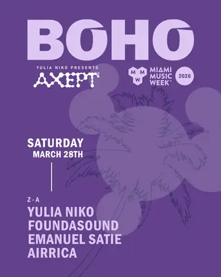 Yulia Niko presents AXEPT MMW at BOHO at Boho House Miami Yulia Niko presents AXEPT MMW at BOHO at Boho House Miami