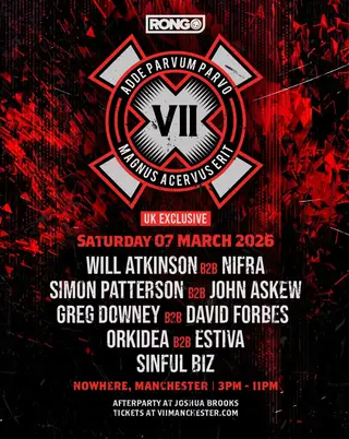 RONG presents VII X Tenth Birthday at NOWHERE