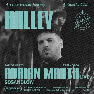 Adrian Marth (live) + SOSANDLOW | Halley Club at Specka