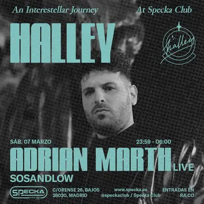 Adrian Marth (live) + SOSANDLOW | Halley Club Adrian Marth (live) + SOSANDLOW | Halley Club - EDM event at Specka in Miami