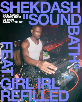 'SOUNDBATH' BY shekdash at Le Bain