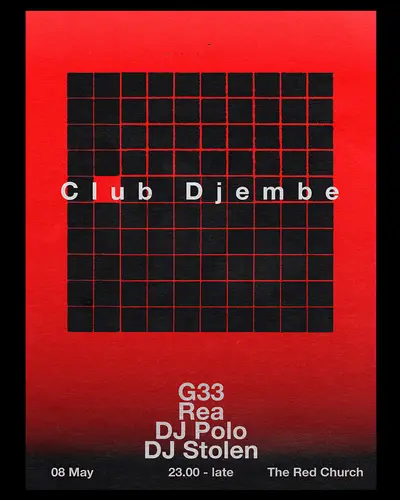 Club Djembe presents: G33, Rea, DJ Polo & DJ Stolen - EDM event at The Red Church in Bristol