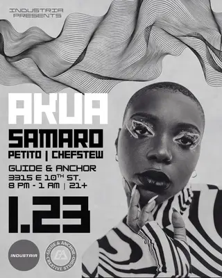 Industria presents: Akua at TBA - Guide & Anchor