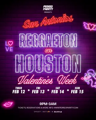 Reggaeton on Houston Valentine's Week - Latin & Reggaeton Party NYC at San Antonios
