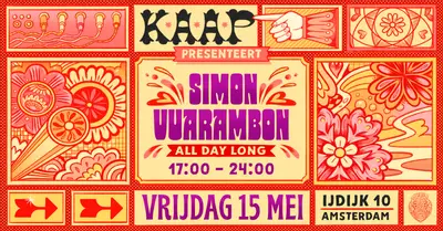 Simon Vuarambon l All day long - EDM event at Kaap Amsterdam in Amsterdam