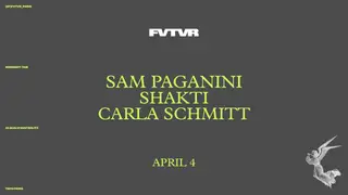 Sam Paganini, SHAKTI, Carla Schmitt at Fvtvr