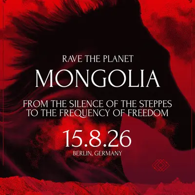 Rave the Panet - From the silence of the steppes to the frequency of freedom - EDM event at Straße des 17. Juni in Berlin