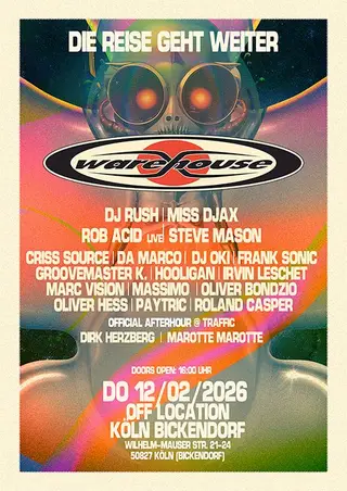 Warehouse Club Germany - In the Original Location for One Day WMS Cologne at TBA - Off Location Wilhelm -Mauser Str.21 - 25. 50823 Köln 