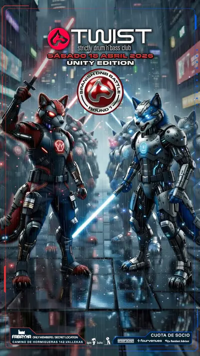 TWIST SPanish Drum&Bass BATTLE 2026 - EDM event at Asociación La Fabryka in Madrid