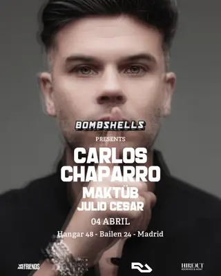 Bombshells: Carlos Chaparro, Maktüb, Julio Cesar at Hangar48 Club Bombshells: Carlos Chaparro, Maktüb, Julio Cesar at Hangar48 Club