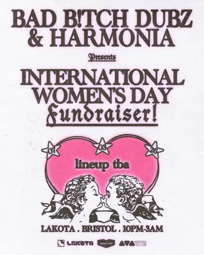BBDubz x Harmonia: IWD Fundraiser - EDM event at Lakota in Bristol
