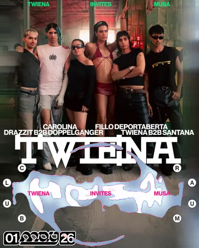 TWIENA invites MUSA - EDM event at CLUB RAUM in Amsterdam