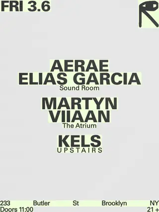 AERAE + Elias Garcia / Martyn + Viiaan / Kels at public records