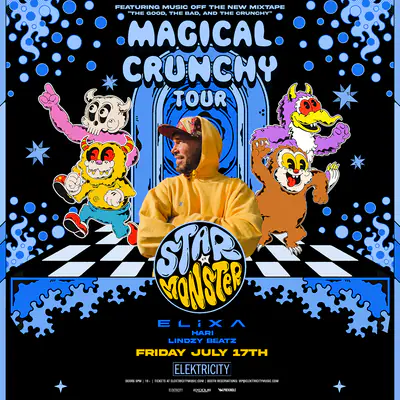 STAR MONSTER: MAGICAL CRUNCHY TOUR - EDM event at Elektricity in Detroit