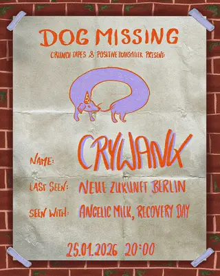 Crywank (UK), angelic milk, Recovery Day at Neue Zukunft