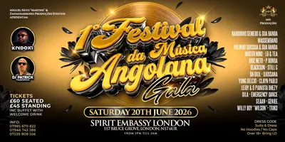 1st Angolan Music Festival in the United Kingdom - EDM event at TBA in London