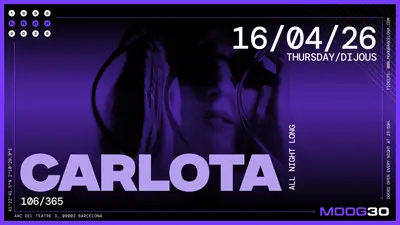 carlota - EDM event at Moog Club in Barcelona