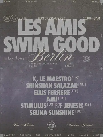 Swim Good X Les Amis at Musikbrauerei Swim Good X Les Amis at Musikbrauerei