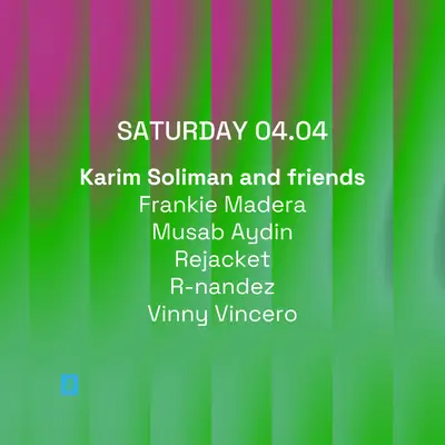 Toffler presents Karim Soliman and friends - EDM event at Toffler in Rotterdam