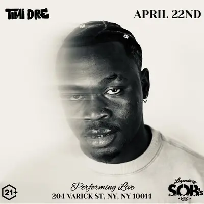 Timi Dre — One Night in NYC Timi Dre — One Night in NYC - EDM event at SOBs in New York