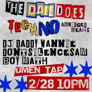 aBridgedBeats presents: The Dale Does Techno (Doin' the Dale '26) at DMen Tap aBridgedBeats presents: The Dale Does Techno (Doin' the Dale '26) at DMen Tap