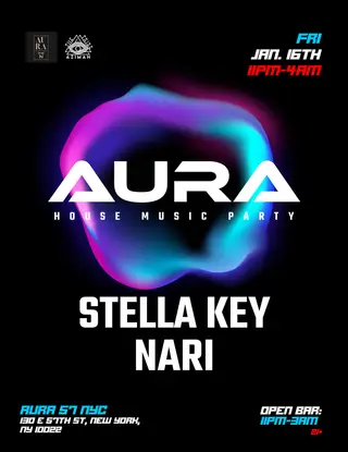 Aura (House Music Party) at Aura 57 NYC Aura (House Music Party) at Aura 57 NYC