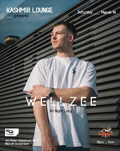 Kashmir Lounge presents - Wellzee All Night Long - EDM event at Kashmir Lounge in Amsterdam