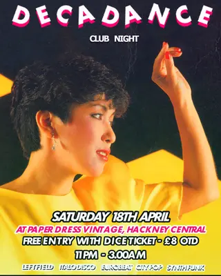 Decadance Club Night at Paper Dress Vintage