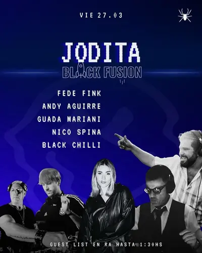 JODITA X Black Fusion JODITA X Black Fusion - EDM event at Araña Club in Madrid