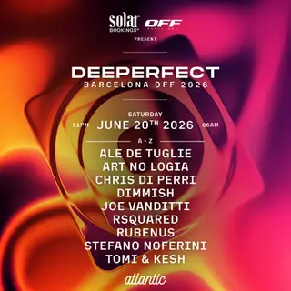 Solar Bookings & Off Barcelona present DEEPERFECT Barcelona Off 2026 at Atlantic Club
