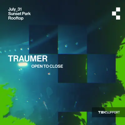 Teksupport: Traumer (open to close) - EDM event at Sunset Park Rooftop in New York City