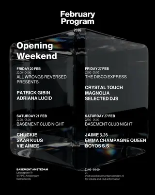 Basement PRES. Jamie 3:26 - Emma Champagne Queen at Basement Basement PRES. Jamie 3:26 - Emma Champagne Queen at Basement