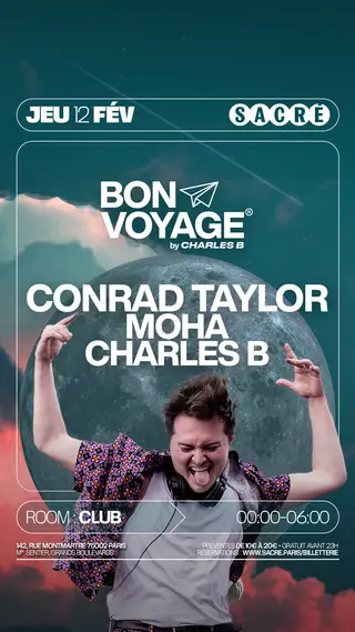Bon Voyage by Charles B: Conrad Taylor & Moha at Sacré Bon Voyage by Charles B: Conrad Taylor & Moha at Sacré