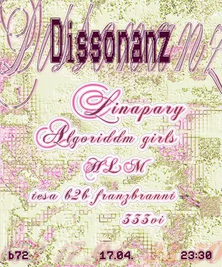DISSONANZ vol.03 with Linapary at B72 DISSONANZ vol.03 with Linapary at B72