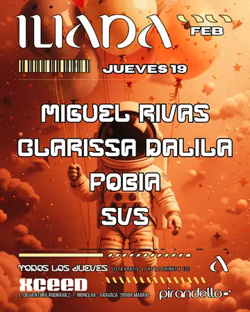 ILIADA CLUB + Miguel Rivas + FØBIA + CLARISSA DALILA + SVS at Sala Pirandelo ILIADA CLUB + Miguel Rivas + FØBIA + CLARISSA DALILA + SVS at Sala Pirandelo
