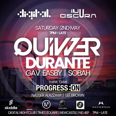 inU x OSCURA (Quivver | Durante) - EDM event at Digital in Paris