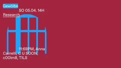 Research with 11:68PM, Anna Cainelli, C U SOON, c00lm8, Tils - EDM event at Gewölbe in Cologne