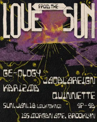 Love From The Sun: Karizma, Ge-ology, JADALAREIGN, Quinnette at Green Room NYC