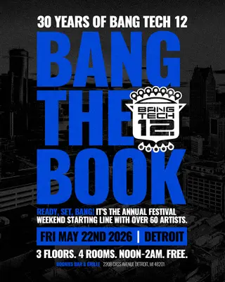 Bang The Book - Bang Tech 12s 30th Anniversary at Bookies