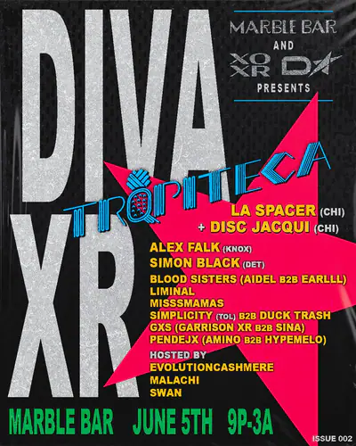 DIVA XR - EDM event at Marble Bar in Detroit